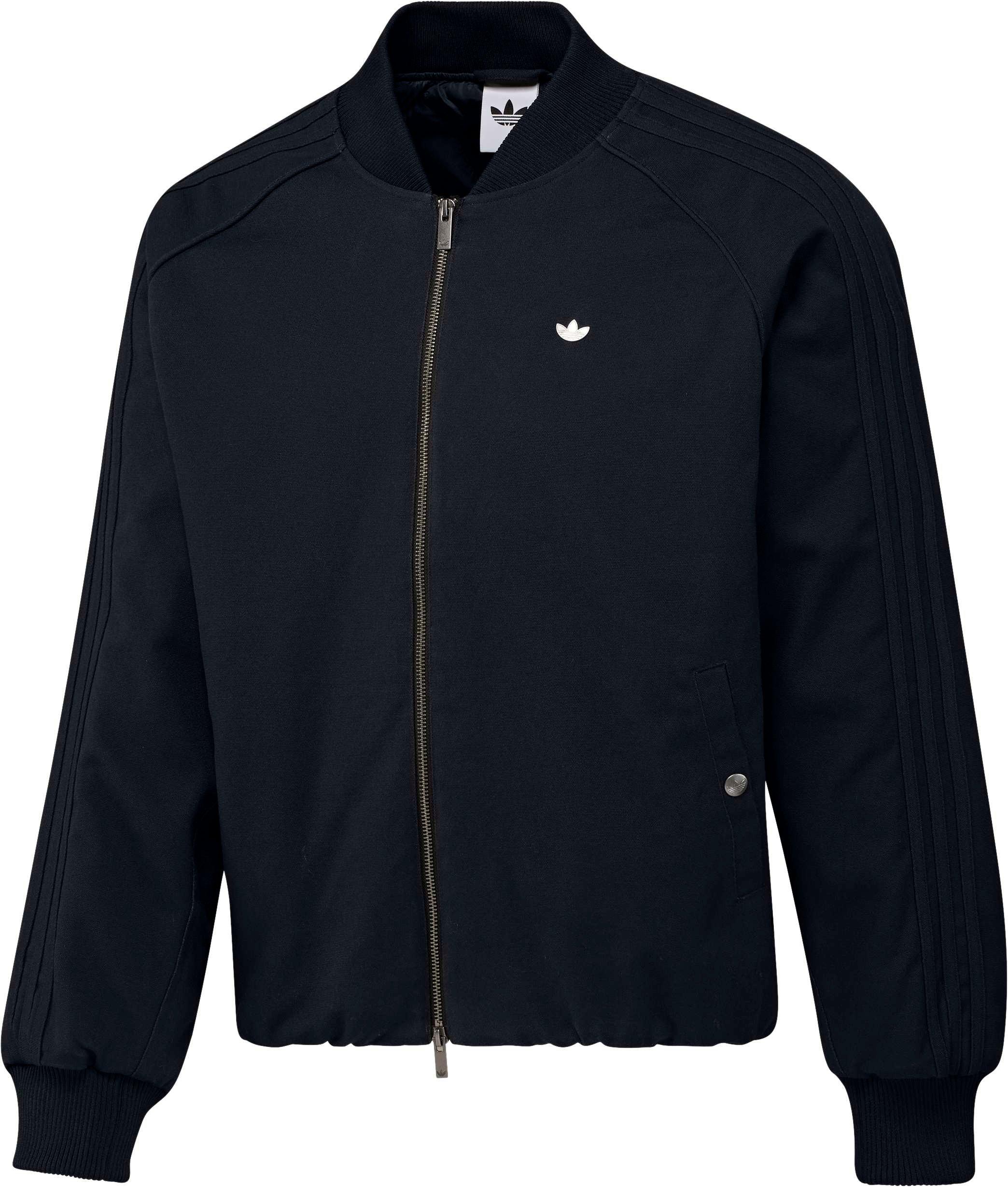 adidas Originals Men's Superstar Canvas Jacket - Black - BLACK